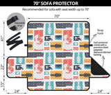 Guitar Pattern Background Sofa Cover Protector