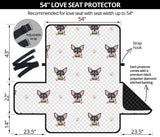 Cute Chihuahua Paw Pattern Loveseat Couch Cover Protector