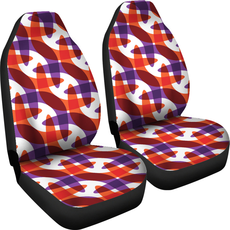 Boomerang Pattern Background Universal Fit Car Seat Covers