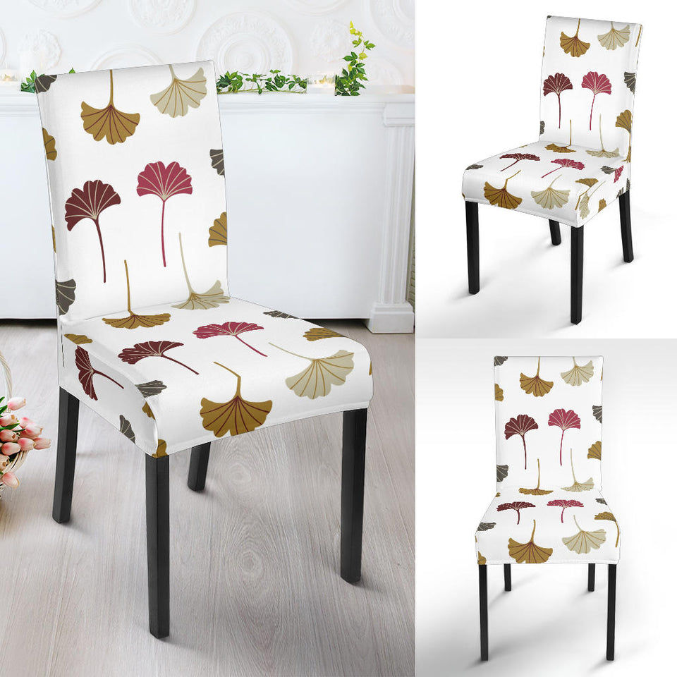 Autamn Ginkgo Leaves Pattern Dining Chair Slipcover