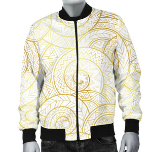 Shell Tribal Pattern Men Bomber Jacket