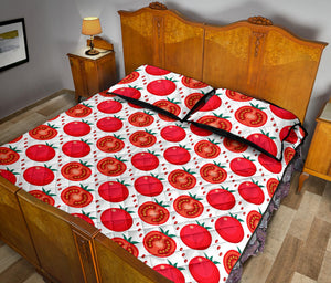 Tomato Pattern Quilt Bed Set