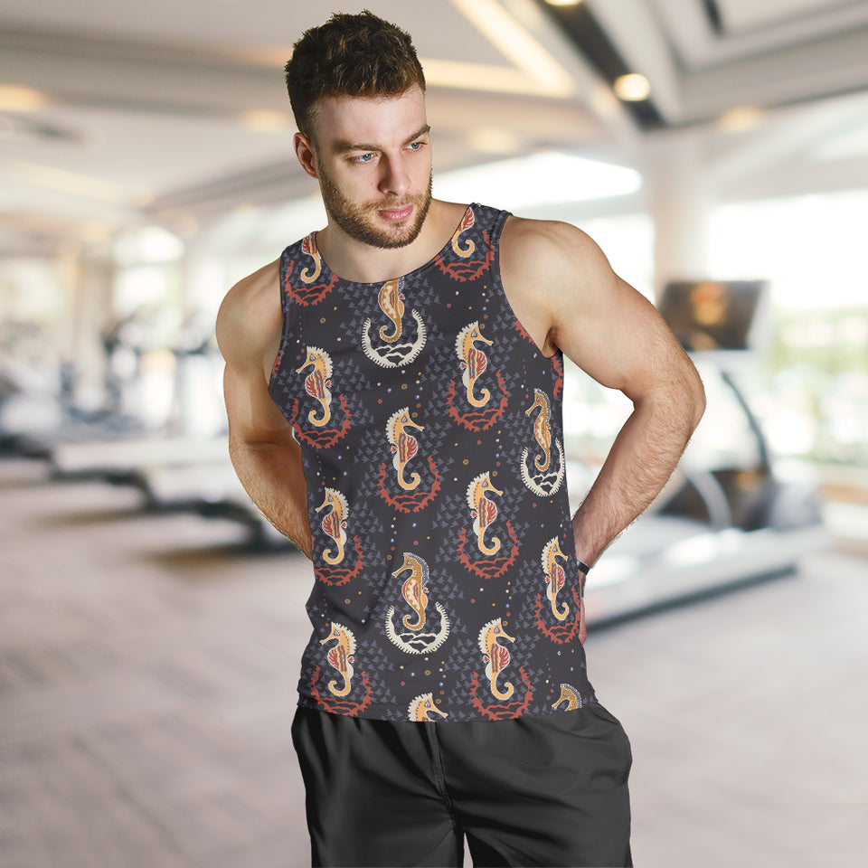 Seahorse Pattern Men Tank Top