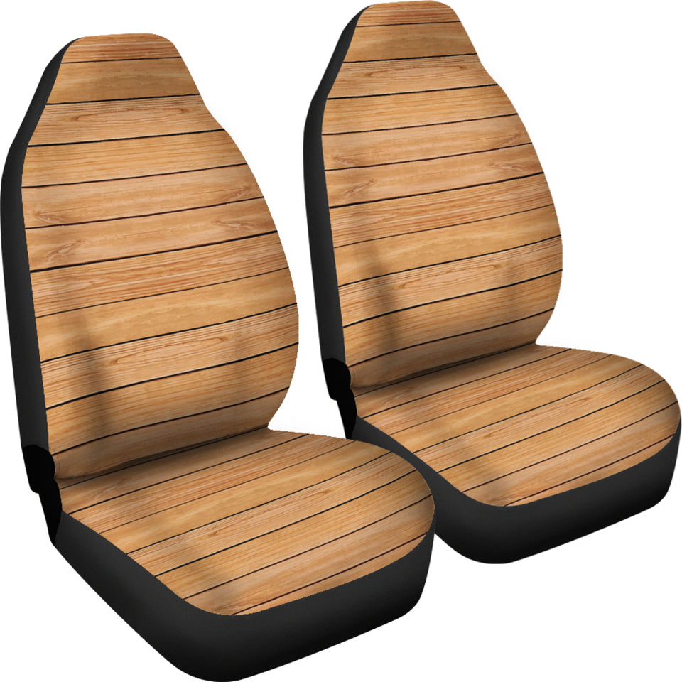 Wood Printed Pattern Print Design 04 Universal Fit Car Seat Covers