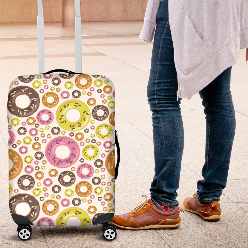 Colorful Donut Pattern Luggage Covers