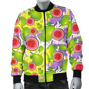 Guava Pattern Men Bomber Jacket