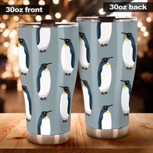 Penguin Pattern Theme Tumbler