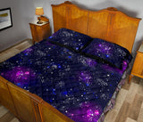 Space Galaxy Pattern Quilt Bed Set