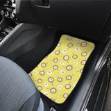 Fried Eggs Pattern Print Design 03 Front and Back Car Mats