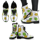 Durian Background Pattern  Leather Boots