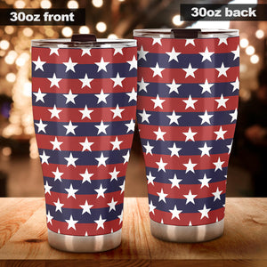 USA Star Pattern Background Tumbler