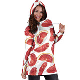 Grapefruit Pattern Women Hoodie Dress