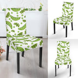 Green Peas Pattern Print Design 02 Dining Chair Slipcover