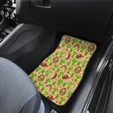 Hedgehog Pattern Print Design 02 Front Car Mats