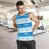 Dolphin Tribal Pattern Ethnic Motifs Men Tank Top