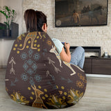 Kangaroo Aboriginal Theme Pattern  Bean Bag Cover