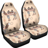 Camel Tribal Pattern Universal Fit Car Seat Covers