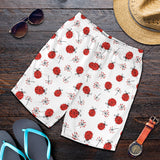 Ladybug Pattern Print Design 04 Men Shorts