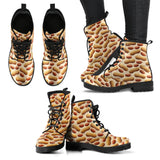 Peanut Pattern Leather Boots