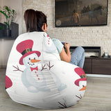 Cute Snowman Pattern Bean Bag Cover