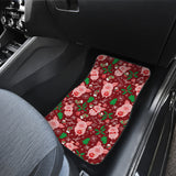 Pig Pattern Print Design 01 Front and Back Car Mats