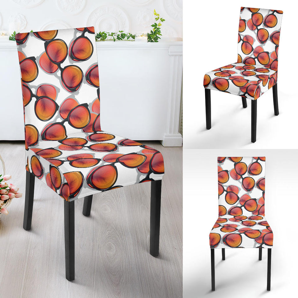 Sun Glasses Pattern Print Design 01 Dining Chair Slipcover