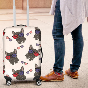 French Bulldog Sunglass Pattern Luggage Covers