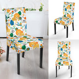 Lion Pattern Print Design 02 Dining Chair Slipcover