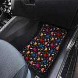 Colorful Crow Pattern Front Car Mats
