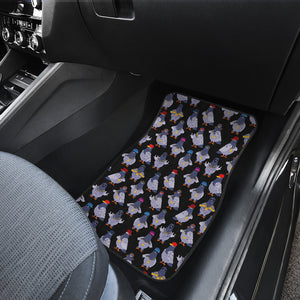 Pigeon Pattern Print Design 04 Front Car Mats