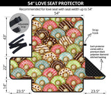 Donut Pattern Background Loveseat Couch Cover Protector