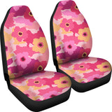 Pink Camo Camouflage Flower Pattern Universal Fit Car Seat Covers