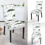Crocodile Pattern Background Dining Chair Slipcover