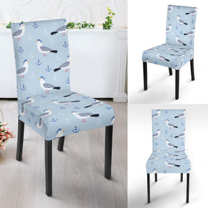 Pigeon Pattern Print Design 03 Dining Chair Slipcover