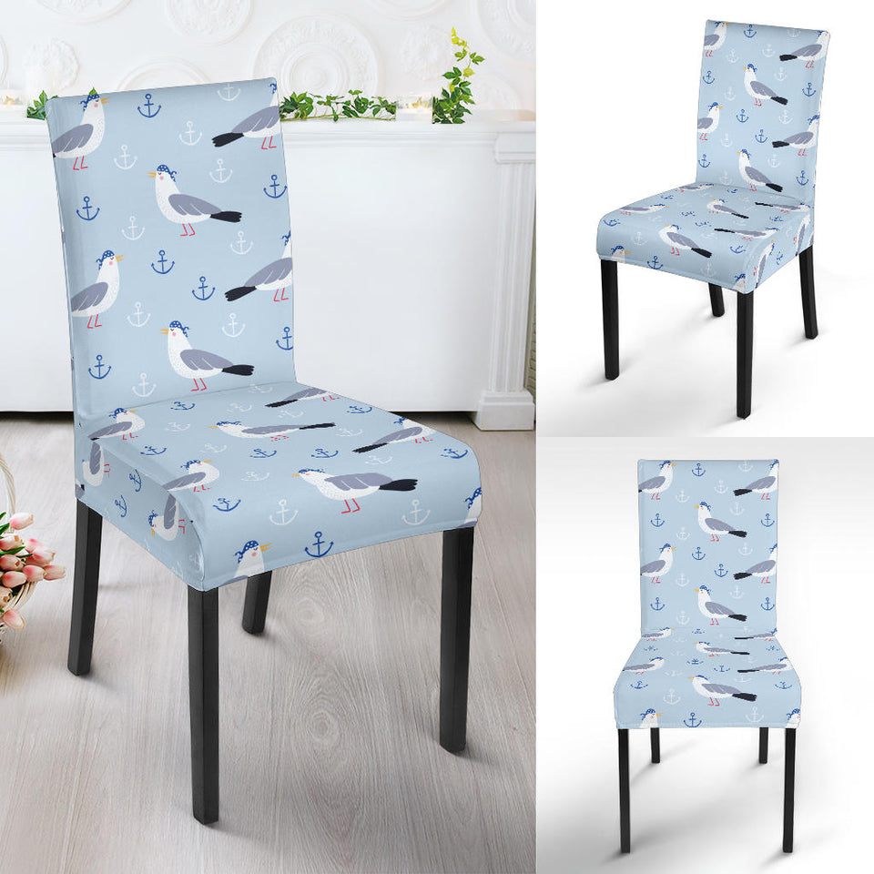 Pigeon Pattern Print Design 03 Dining Chair Slipcover