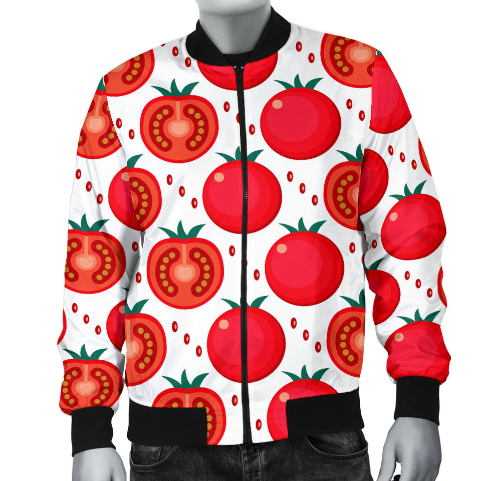 Tomato Pattern Men Bomber Jacket