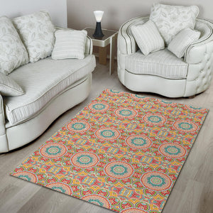 Indian Theme Pattern Area Rug