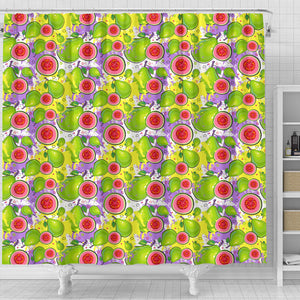 Guava Pattern Shower Curtain Fulfilled In US