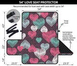 Decorative Heart Pattern Loveseat Couch Cover Protector