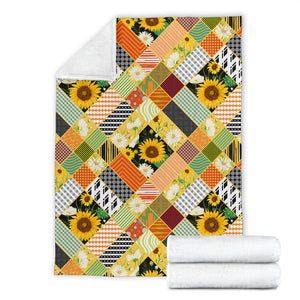 Sunflower Pattern Premium Blanket