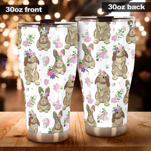 Rabbit Pattern Tumbler