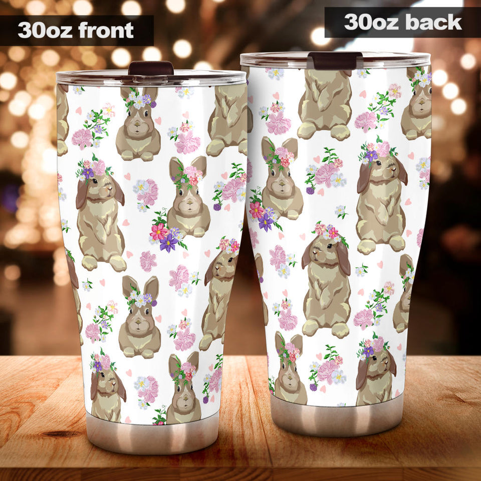 Rabbit Pattern Tumbler