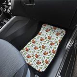 Squirrel Pattern Print Design 02 Front Car Mats