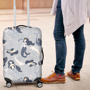 Mermaid Dolphin Pattern Luggage Covers