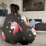 Unicorn Star Pattern Bean Bag Cover