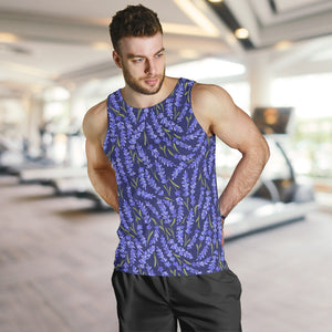 Lavender Theme Pattern Men Tank Top