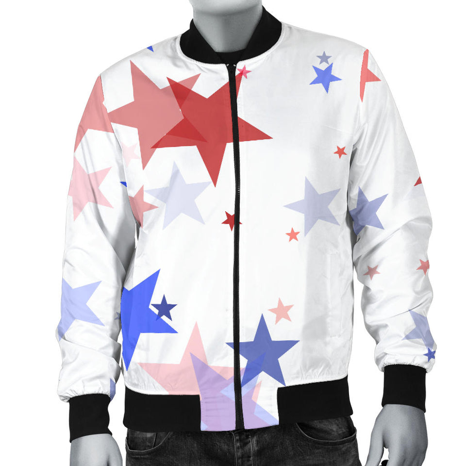 USA Star Pattern Men Bomber Jacket