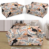 Toucan Theme Pattern Loveseat Couch Slipcover