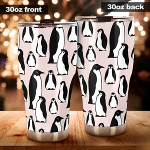 Penguin Pattern Background Tumbler