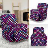 Zigzag Chevron Pokka Dot Aboriginal Pattern Recliner Chair Slipcover